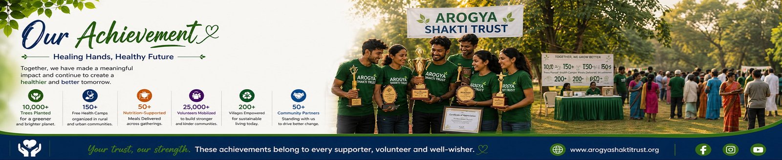 Our achievements banner